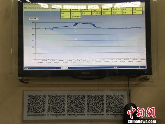 图为金丰(中国)机械工业有限公司内随处可见的二维码 李佳赟 摄