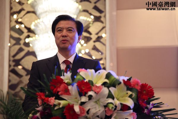 河南省委常委、统战部长陶明伦致辞。（中国台湾网 袁楚 摄）